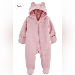 Carter's Pink Bear Pram Outerwear